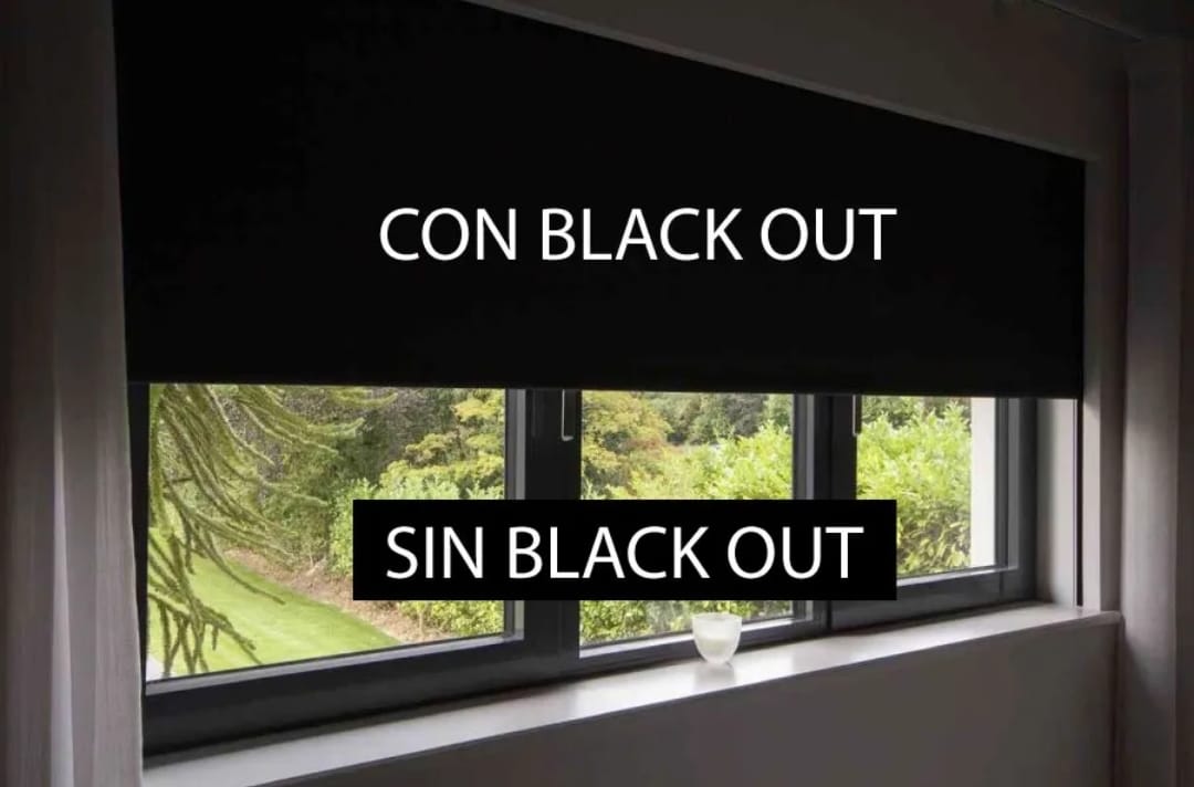 Comparación con y sin blackout